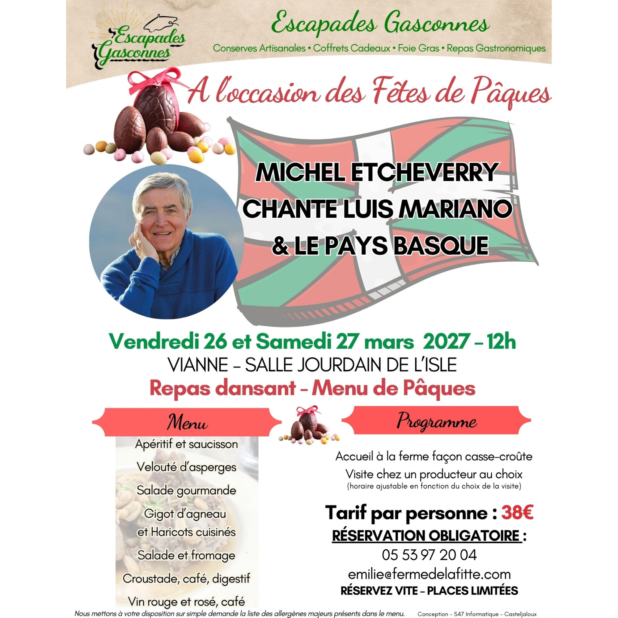 Fête de Pâques avec Michel Etcheverry